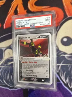 2006 Pokemon Promo UMBREON EX World Championships Eeveelutions #112/115 PSA 9 - Image 1