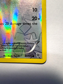 Pokemon TCG BW Plasma Storm Clefairy 97/135 Reverse Holo Common - Image 3