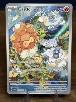 The Pokemon Company Castform Sunny Form 195/191 Surging Sparks IR Holo Eng 70 HP - Image 1