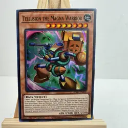 Yu-Gi-Oh TCG Tellusion The Magna Warrior BPRO-EN004 1st Ed Common Rock Effect - Image 1