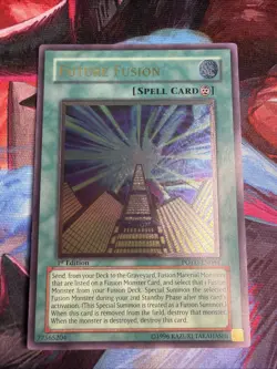 yugioh future fusion POTD-EN044 1st Ed Ultimate Rare Near Mint - Image 1