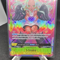 Bandai S-Snake OP08-112 Two Legends SR Super Rare Foil Parallel 6000 5C Eng - Image 2