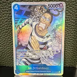 Bandai One Piece Mr.3 (Galdino) OP16-056 OP-06 Holo Super Rare ENG 5000 - Image 1