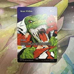 Beast Within Borderless Marvel's Spider Man MTG - Image 1