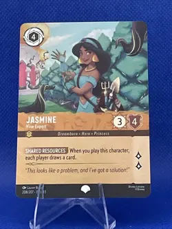 2026 Disney Lorcana Attack of the Vine Jasmine Vine Expert Epic 208/207 - Image 1