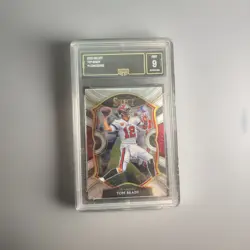Tom Brady 2020 Panini Select Tri Color Concourse #1 Red White Black GMA 9 MT-NM - Image 1