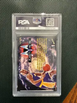 PSA 6 1997 Skybox Metal Universe Kobe Bryant Planet Metal Insert EX-MT #3 - Image 2