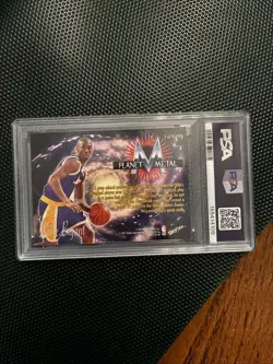 PSA 6 1997 Skybox Metal Universe Kobe Bryant Planet Metal Insert EX-MT #3 - Image 3