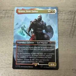 Kratos, Stoic Father MTG SECRET LAIR FOIL - Image 1