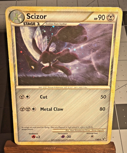 2010 Pokemon TCG Scizor Undaunted 7/90 Holo Rare Card English 2010 Heavy Play - Image 1