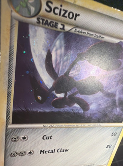 2010 Pokemon TCG Scizor Undaunted 7/90 Holo Rare Card English 2010 Heavy Play - Image 3