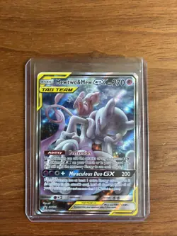 Pokemon TCG Mewtwo & Mew GX SM191 Holo Trading Card Black Star Promo LP - Image 1