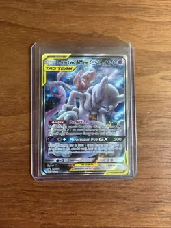 Pokemon TCG Mewtwo & Mew GX SM191 Holo Trading Card Black Star Promo LP - Image 3