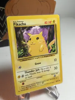 Vintage Pikachu - Base Set - 58/102 - Pokemon Card - LP - Image 2