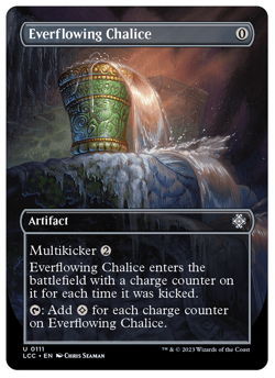MTG - 1 x Borderless Everflowing Chalice - Lost Caverns Commander (LCC) - M/NM - Image 1
