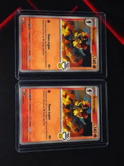 X2 New Rare Armarouge Pokemon Best Buy Promo Card 2026 Pitch Black Collectible - Image 1