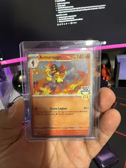X2 New Rare Armarouge Pokemon Best Buy Promo Card 2026 Pitch Black Collectible - Image 3