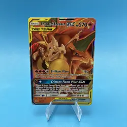 Pokemon Card - Charizard & Braixen GX 22/236 Cosmic Eclipse Tag Team Ultra Rare - Image 1