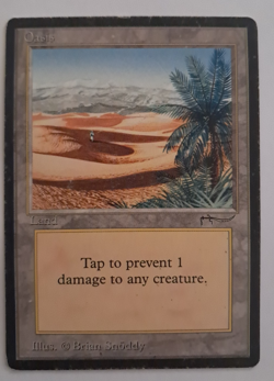 Oasis HP/Damaged Arabian Nights MTG Magic the Gathering - Image 1
