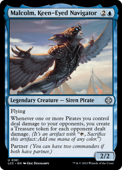 Malcolm, Keen-Eyed Navigator - 161 - Commander: The Lost Caverns of Ixalan - Image 1