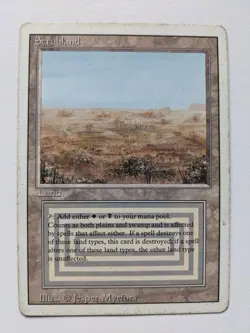 Scrubland (MP) - Revised - Magic the Gathering - Dual Land - Image 1