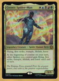 (In Hand) Foil - Cosmic Spider-Man (Spider-Man, Mythic, 2025) NM MTG - Image 1