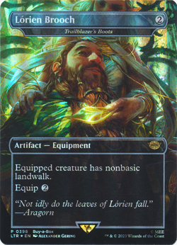 MTG Lorien Brooch - Trailblazer's Boots - 0398 - Buy-A-Box Promos (BABP) Foil NM - Image 1