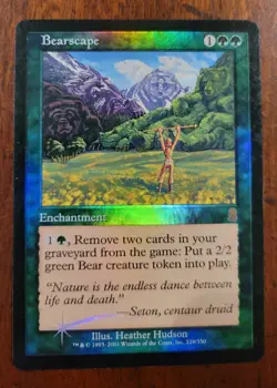 Bearscape FOIL x1 Odyssey MTG Magic Moderate Play MP English - Image 1