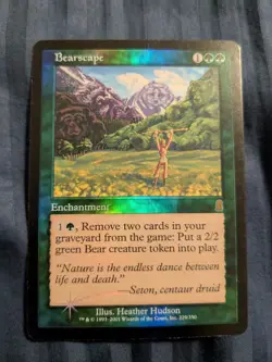 Bearscape FOIL Odyssey LP Green Rare Magic the Gathering mtg - Image 1