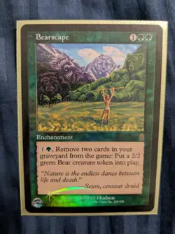 Bearscape FOIL Odyssey LP Green Rare Magic the Gathering mtg - Image 3