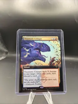 Traumatic Critique 0358 Secrets of Strixhaven Regular Magic The Gathering - Image 1