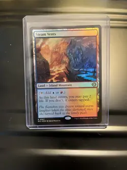 MTG Magic the Gathering Steam Vents (267/451) Lorwyn Eclipsed NM FOIL - Image 1