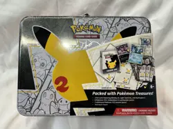 Pokemon TCG 25th Anniversary Sealed Celebrations Collector’s Chest Lunch Box Tin 820650809415 - Image 1