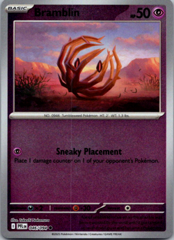 Bramblin 046/094 Reverse Holo English Pokemon Card - Image 1