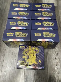 Pokemon TCG Surging Sparks ETB with Promo And Accessories No Packs! - Image 2
