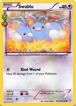 POKEMON Swablu #RC23/RC32 Generations: Radiant Collection NM - Image 1