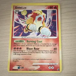Pokemon Entei 4/132 Secret Wonders Holo LP - Image 1