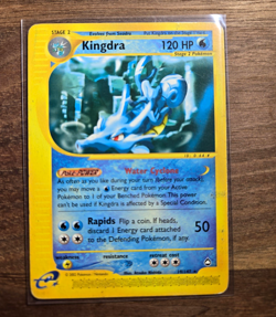 Pokemon TCG Kingdra 19/147 Expedition Holo Rare Stage 2 120 HP e-Reader EN - Image 1