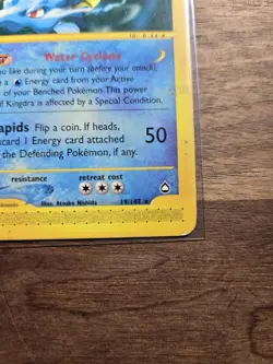 Pokemon TCG Kingdra 19/147 Expedition Holo Rare Stage 2 120 HP e-Reader EN - Image 4