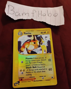 Pokemon TCG Holo Foil Raichu 6/165 & Dark Raichu 7/110 2-Card Lot English - Image 1