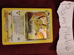 Pokemon TCG Holo Foil Raichu 6/165 & Dark Raichu 7/110 2-Card Lot English - Image 2