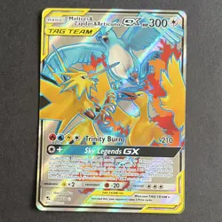Moltres & Zapdos & Articuno GX 66/68 Hidden Fates Full Art Holo - Image 1