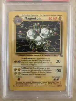 1999 Pokemon Fossil Magneton PSA 9 MINT No. 26/62 #26 - Image 2
