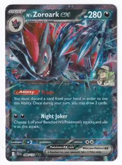 Pokemon TCG N's Zoroark ex 098/159 Double Rare Journey Together Holo NM - Image 1