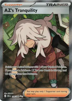 AZ's Tranquility 106/086 Ultra Rare Chaos Rising Pokemon Holo Near Mint - Image 1