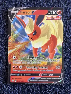 Pokemon Flareon V SWSH149 Sword & Shield Holo Black Star Promo NM - Image 1