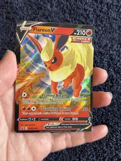 Pokemon Flareon V SWSH149 Sword & Shield Holo Black Star Promo NM - Image 5