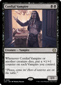 Cordial Vampire #189 | NM | The Lost Caverns of Ixalan Commander Magic MTG - Image 1