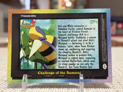 2000 Topps Pokemon Series 2 #EP4 (Challenge of the Samurai) Blue Logo LP - Image 2