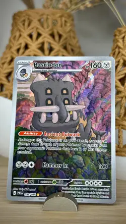 Pokemon TCG: Bastiodon 93/84 ME: Pitch Black Illustration Rare - NM 🦴🍖 - Image 1